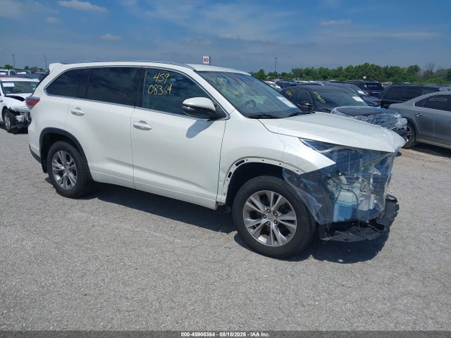 2014 Toyota Highlander Xle V6 მანქანა იყიდება აუქციონზე, vin: 5TDJKRFH6ES040569, აუქციონის ნომერი: 45908364