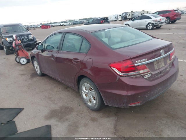 Aukcja sprzedaży 2014 Honda Civic Lx, vin: 2HGFB2F58EH510829, numer aukcji: 45908864