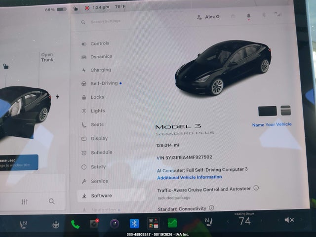 Aukcja sprzedaży 2021 Tesla Model 3 Standard Range Plus Rear-wheel Drive, vin: 5YJ3E1EA4MF927502, numer aukcji: 45909247