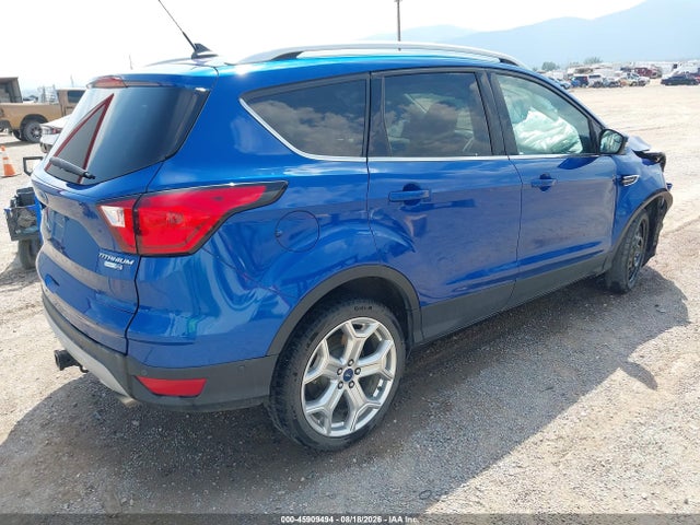 2019 Ford Escape Titanium მანქანა იყიდება აუქციონზე, vin: 1FMCU9J9XKUC55927, აუქციონის ნომერი: 45909494