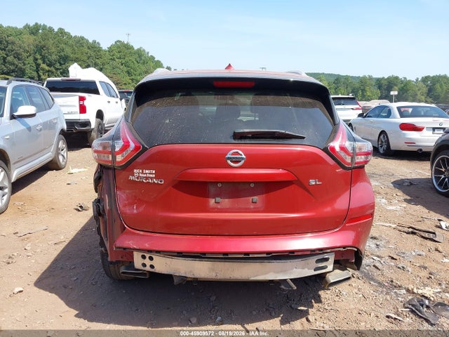 Продажа на аукционе авто 2015 Nissan Murano Sl, vin: 5N1AZ2MG7FN247097, номер лота: 45909572