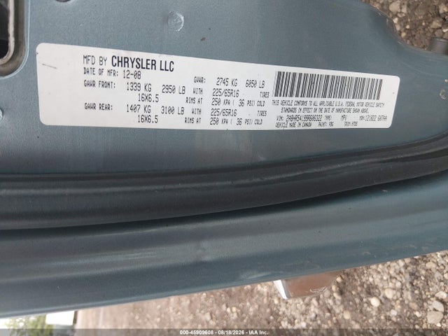 45909608 :رقم المزاد ، 2A8HR54199R606322 vin ، 2009 Chrysler Town & Country Touring مزاد بيع