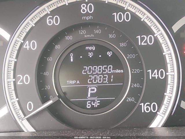 45909778 :رقم المزاد ، 1HGCR2F84DA270314 vin ، 2013 Honda Accord Ex-l مزاد بيع