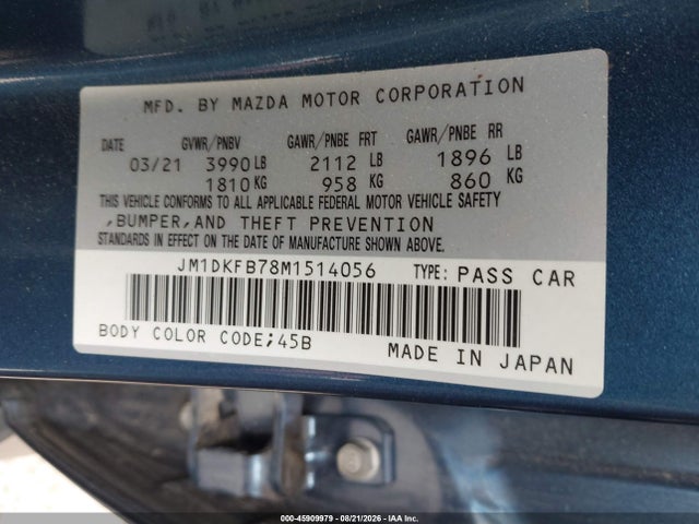 JM1DKFB78M1514056 Mazda Cx-3 Sport
