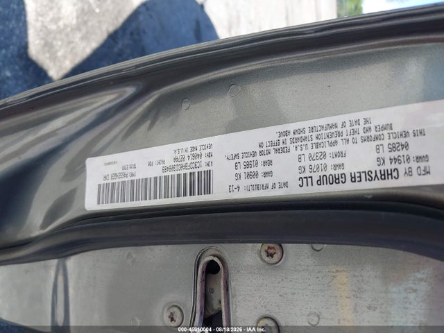 2013 Dodge Dart Sxt მანქანა იყიდება აუქციონზე, vin: 1C3CDFBA0DD308489, აუქციონის ნომერი: 45910004