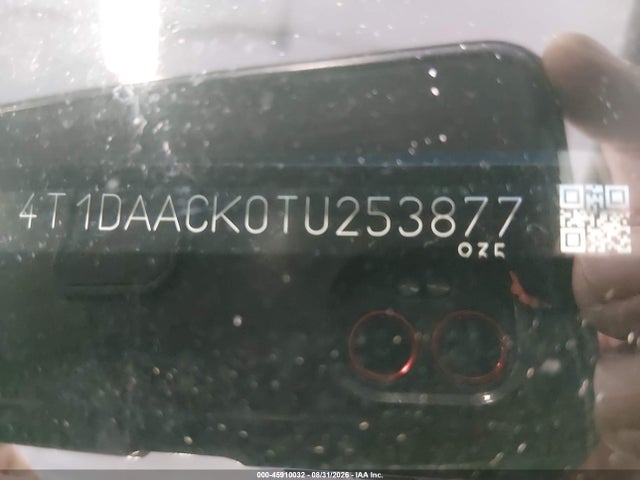 Продаж на аукціоні авто 2026 Toyota Camry Le, vin: 4T1DAACK0TU253877, номер лоту: 45910032