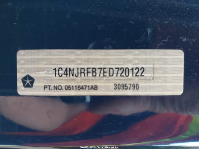 Aukcja sprzedaży 2014 Jeep Patriot Latitude, vin: 1C4NJRFB7ED720122, numer aukcji: 45910172