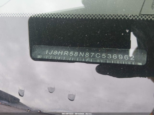 2007 Jeep Grand Cherokee Limited მანქანა იყიდება აუქციონზე, vin: 1J8HR58N87C536962, აუქციონის ნომერი: 45910223