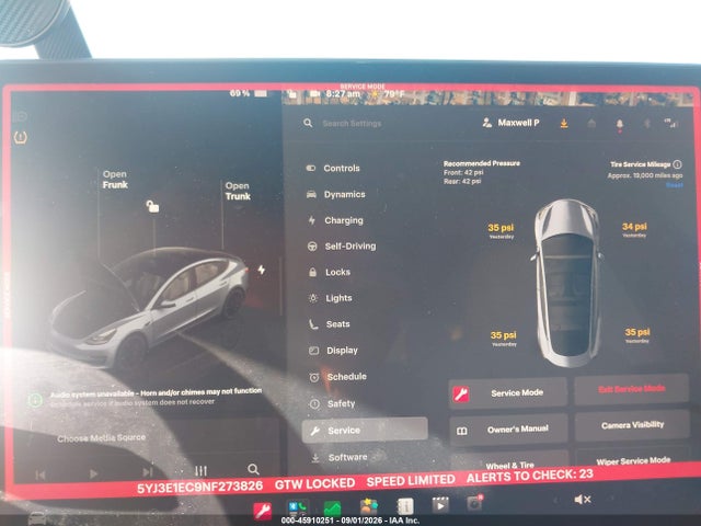 Tesla Model 3 Performance Dual Motor All-wheel Drive 2022 5YJ3E1EC9NF273826 Image 17
