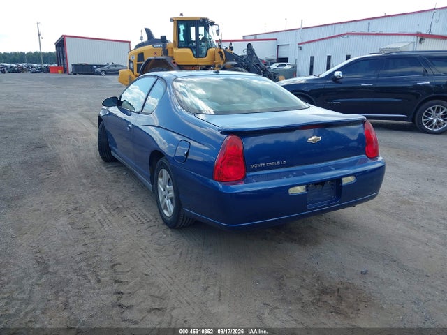 2006 Chevrolet Monte Carlo Ls მანქანა იყიდება აუქციონზე, vin: 2G1WJ15K169233027, აუქციონის ნომერი: 45910352