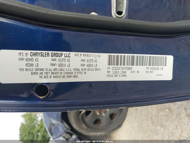 45910355 :رقم المزاد ، 2C3CDXCT6FH729659 vin ، 2015 Dodge Charger R/t مزاد بيع