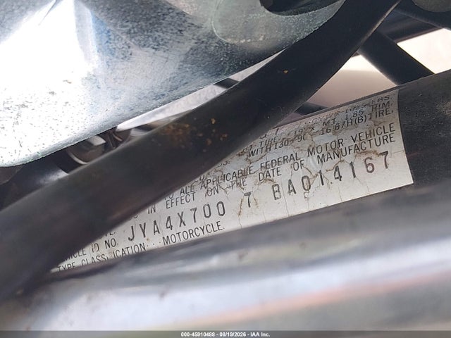 45910488 :رقم المزاد ، JYA4X7007BA014167 vin ، 1981 Yamaha Xv750 مزاد بيع