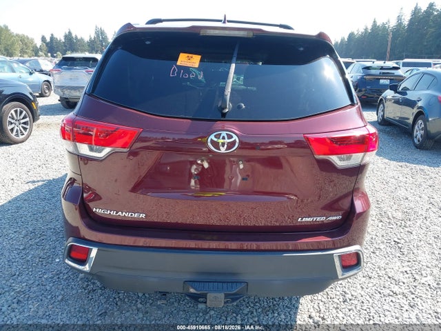 5TDDZRFH4KS934042 Toyota Highlander Limited Platinum