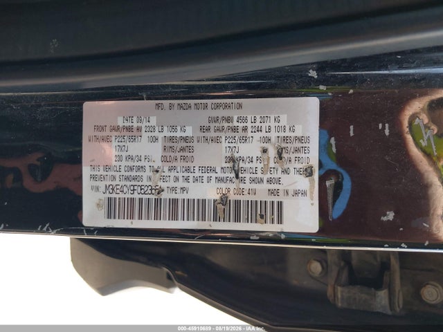 Mazda Cx-5 Touring 2015 JM3KE4CY9F0523651 Image 9