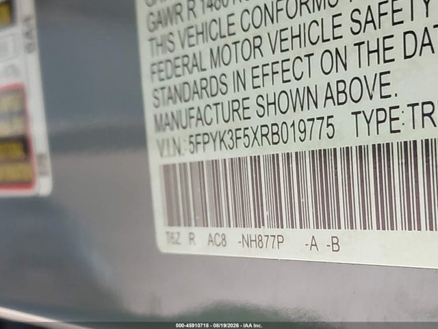 Honda Ridgeline Rtl 2024 5FPYK3F5XRB019775 Image 9