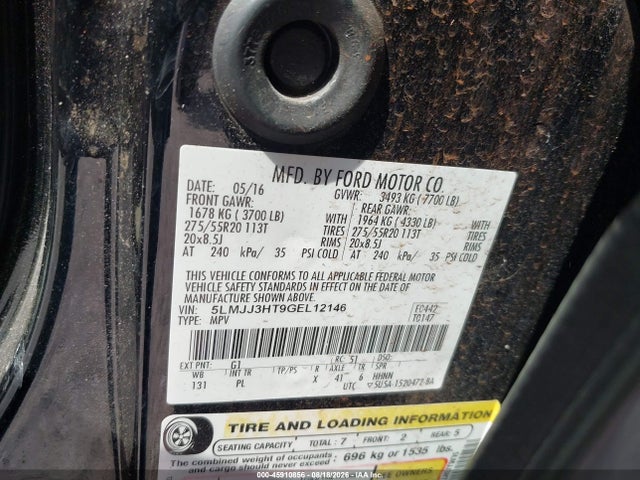 5LMJJ3HT9GEL12146 Lincoln Navigator L Select