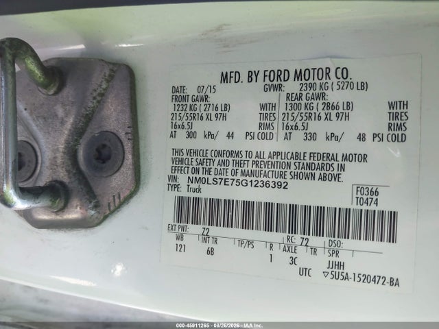 NM0LS7E75G1236392 Ford Transit Connect Xl