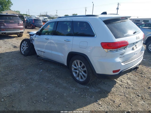 2017 Jeep Grand Cherokee Limited მანქანა იყიდება აუქციონზე, vin: 1C4RJFBG5HC717117, აუქციონის ნომერი: 45911273