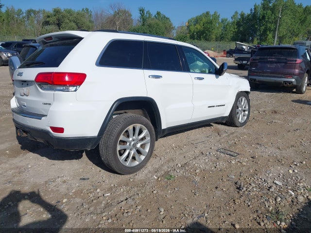2017 Jeep Grand Cherokee Limited მანქანა იყიდება აუქციონზე, vin: 1C4RJFBG5HC717117, აუქციონის ნომერი: 45911273