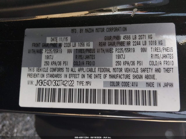 JM3KE4DY3G0742122 Mazda Cx-5 Grand Touring
