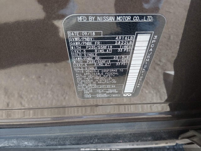 Infiniti Qx50 Essential 2019 3PCAJ5M12KF125166 Image 9