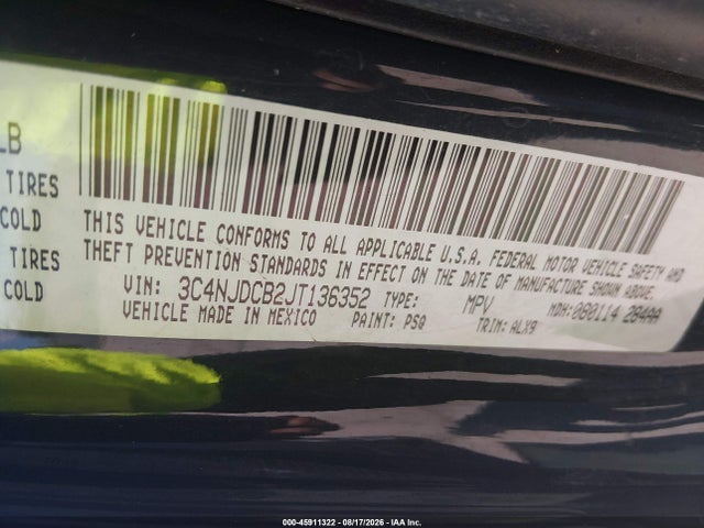Jeep Compass Limited 4x4 2018 3C4NJDCB2JT136352 Image 9
