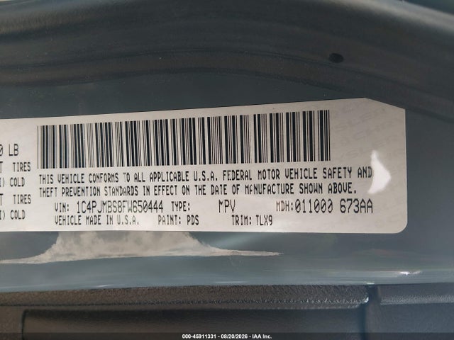 Продаж на аукціоні авто 2015 Jeep Cherokee Trailhawk, vin: 1C4PJMBS8FW650444, номер лоту: 45911331