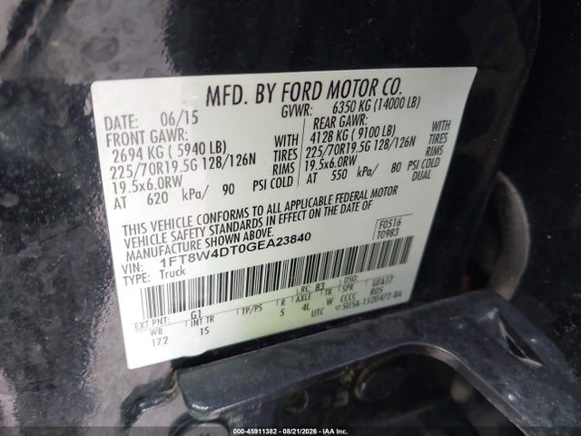 Продаж на аукціоні авто 2016 Ford F-450 Xl, vin: 1FT8W4DT0GEA23840, номер лоту: 45911382