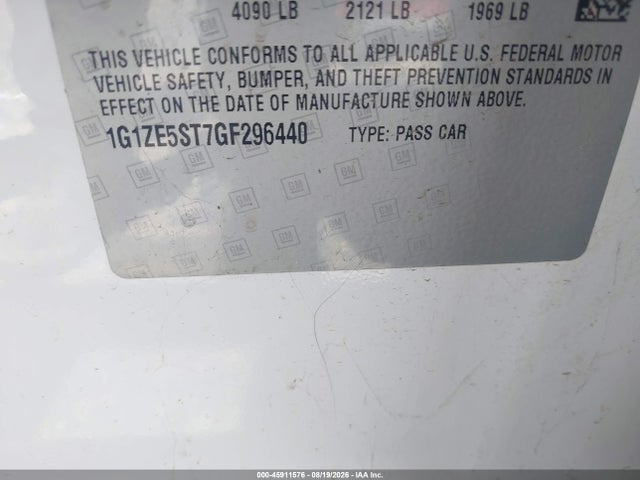 Chevrolet MALIBU 1LT 2016 1G1ZE5ST7GF296440 Image 9