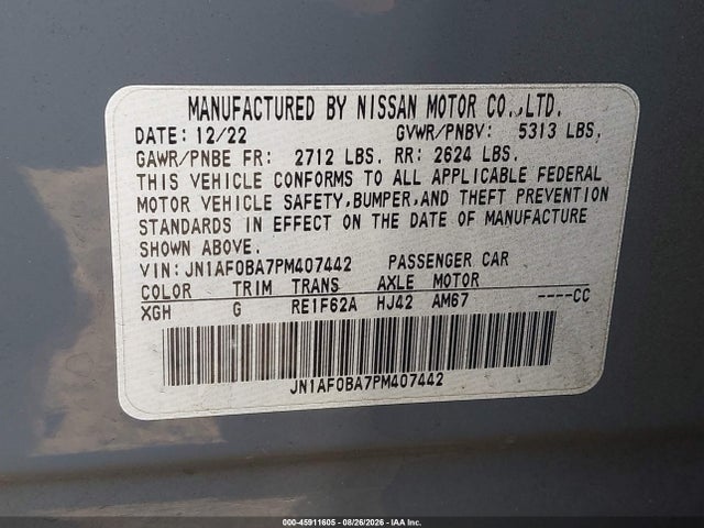 JN1AF0BA7PM407442 Nissan Ariya Engage