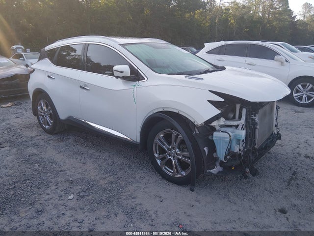 2016 Nissan Murano Platinum მანქანა იყიდება აუქციონზე, vin: 5N1AZ2MGXGN133399, აუქციონის ნომერი: 45911864