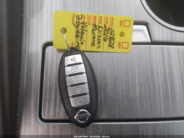 2016 Nissan Murano Platinum მანქანა იყიდება აუქციონზე, vin: 5N1AZ2MGXGN133399, აუქციონის ნომერი: 45911864