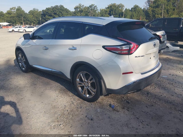 2016 Nissan Murano Platinum მანქანა იყიდება აუქციონზე, vin: 5N1AZ2MGXGN133399, აუქციონის ნომერი: 45911864