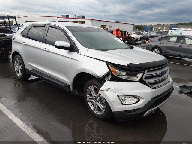 2015 Ford Edge Titanium მანქანა იყიდება აუქციონზე, vin: 2FMTK3K92FBB34743, აუქციონის ნომერი: 45912191