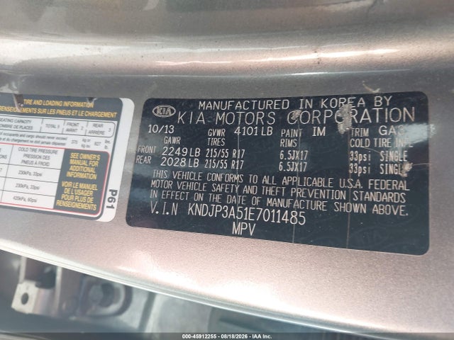 Продажа на аукционе авто 2014 Kia Soul +, vin: KNDJP3A51E7011485, номер лота: 45912255