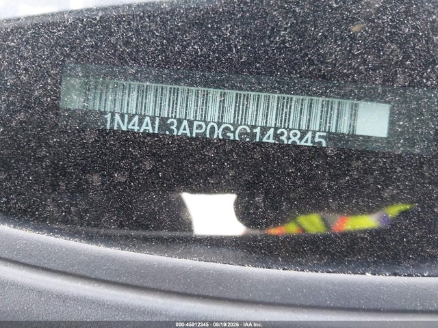 45912345 :رقم المزاد ، 1N4AL3AP0GC143845 vin ، 2016 Nissan Altima 2.5 S مزاد بيع