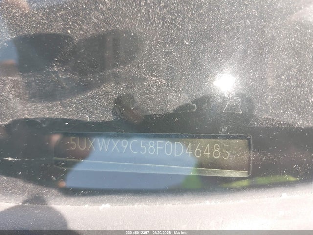 Aukcja sprzedaży 2015 Bmw X3 Xdrive28i, vin: 5UXWX9C58F0D46485, numer aukcji: 45912397