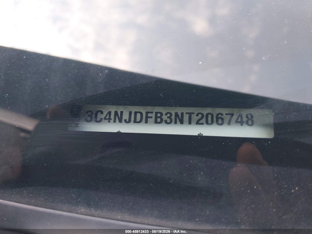 Aukcja sprzedaży 2022 Jeep Compass Latitude Lux 4x4, vin: 3C4NJDFB3NT206748, numer aukcji: 45912433