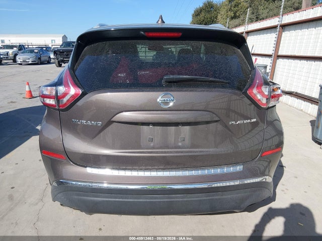 2017 Nissan Murano S/sl/sv/platinum მანქანა იყიდება აუქციონზე, vin: 5N1AZ2MG6HN152954, აუქციონის ნომერი: 45912463