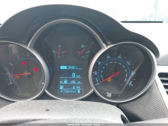 45912467 :رقم المزاد ، 1G1PC5SB2E7174628 vin ، 2014 Chevrolet Cruze 1lt Auto مزاد بيع