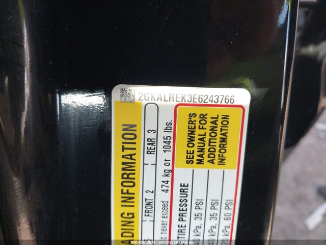 Продажа на аукционе авто 2014 Gmc Terrain Sle-2, vin: 2GKALREK3E6243766, номер лота: 45912575