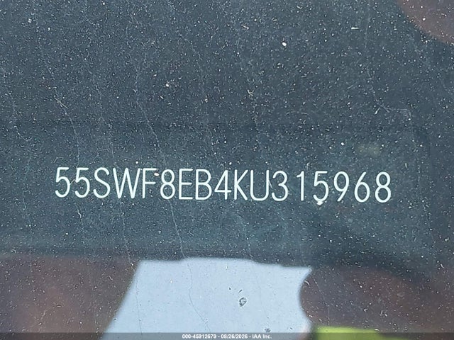 Продаж на аукціоні авто 2019 Mercedes-benz C 300 4matic, vin: 55SWF8EB4KU315968, номер лоту: 45912679