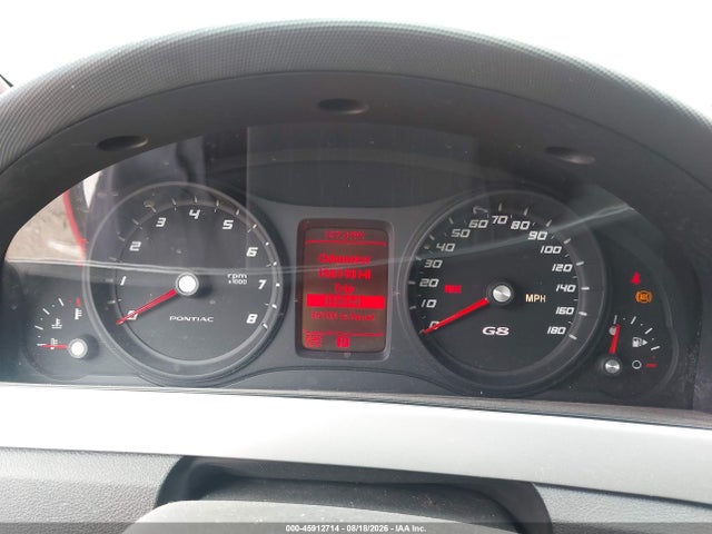45912714 :رقم المزاد ، 6G2ER57708L127540 vin ، 2008 Pontiac G8 مزاد بيع