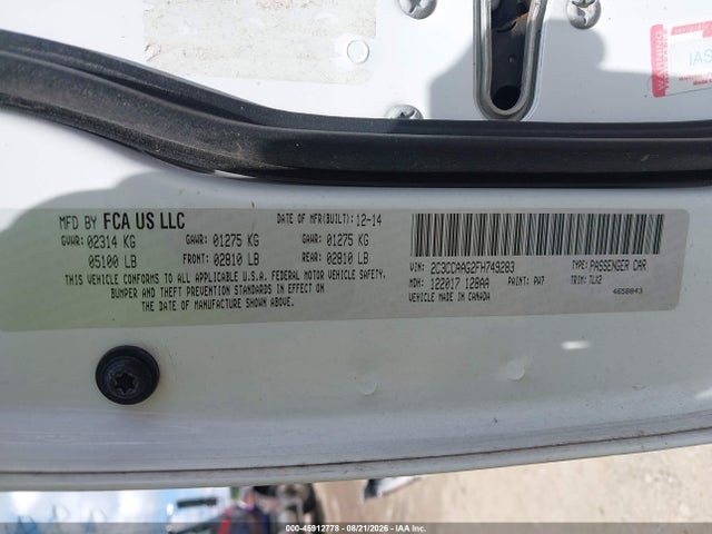 Продажа на аукционе авто 2015 Chrysler 300 Limited, vin: 2C3CCAAG2FH749283, номер лота: 45912778