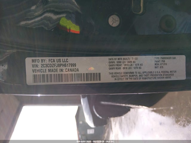 Dodge Challenger R/t Scat Pack 2023 2C3CDZFJ8PH617999 Image 9