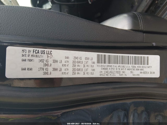 2018 Dodge Durango Sxt Awd მანქანა იყიდება აუქციონზე, vin: 1C4RDJAG6JC176533, აუქციონის ნომერი: 45912927