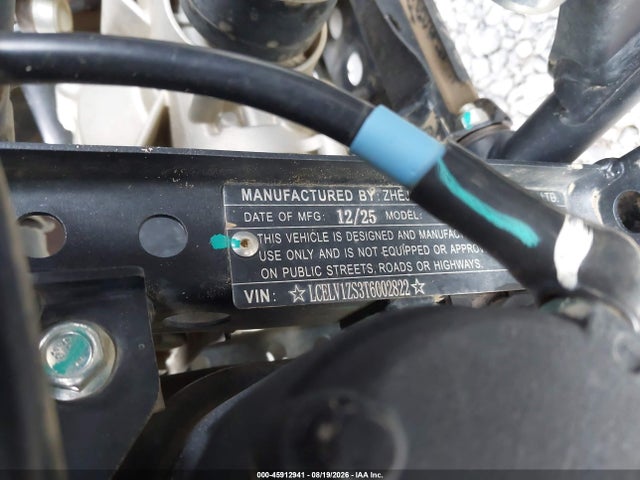 45912941 :رقم المزاد ، LCELV1ZS3T6002822 vin ، 2026 Cf Moto Cforce 1000 Touring مزاد بيع