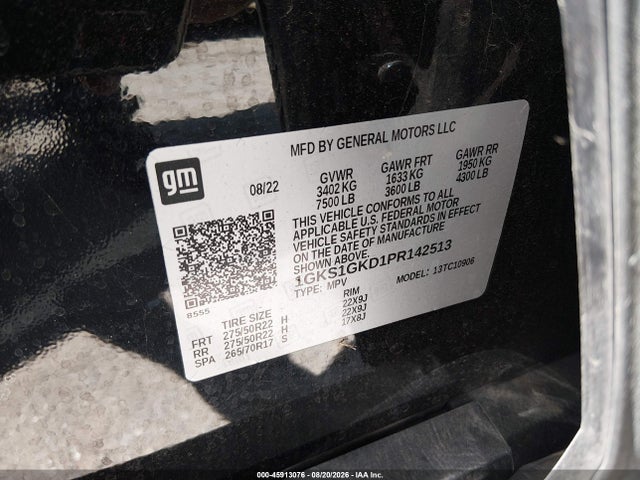 GMC Yukon Xl 2wd Slt 2023 1GKS1GKD1PR142513 Image 9