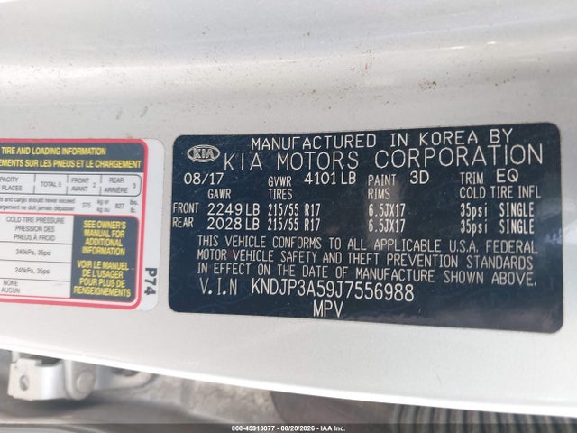 Продажа на аукционе авто 2018 Kia Soul +, vin: KNDJP3A59J7556988, номер лота: 45913077