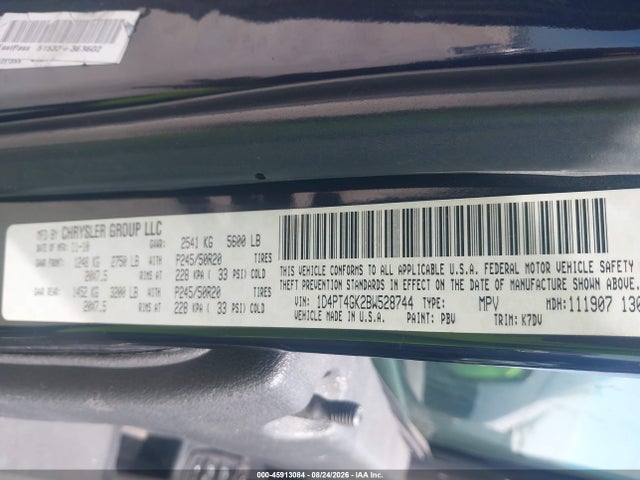 2011 Dodge Nitro Heat მანქანა იყიდება აუქციონზე, vin: 1D4PT4GK2BW528744, აუქციონის ნომერი: 45913084